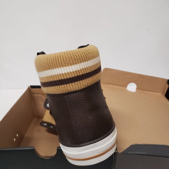 Converse Star Player Cuff Rib Mid Sneakers in Choco - Size M/8 W/10 - Picture 4 of 9